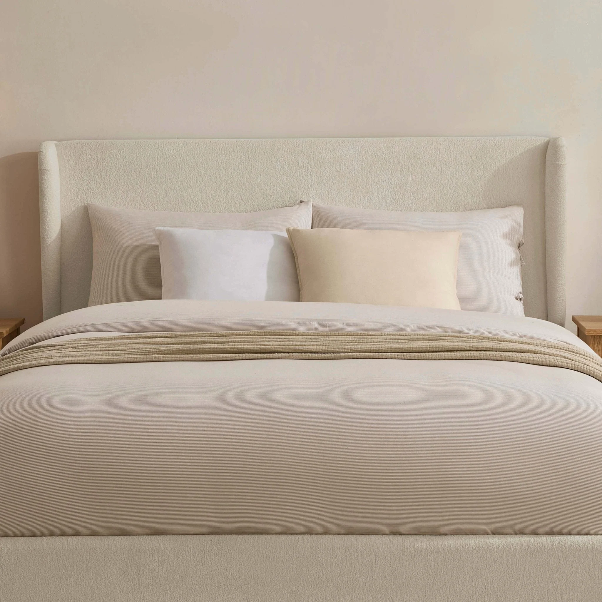 Storage Bed - Chenille Ecru