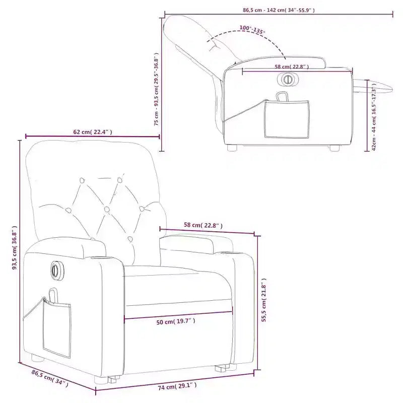 Stand Up Massage Recliner Chair