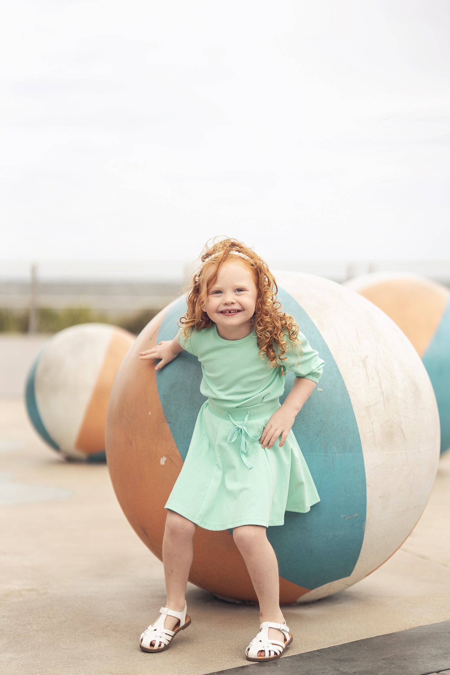6-Panel A-Line Skirt - Mint Green