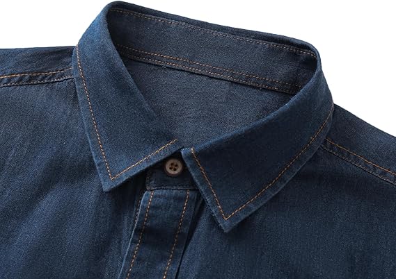 Men's Long Sleeve Denim Shirt �C Slim Fit Cotton Casual Button-Down