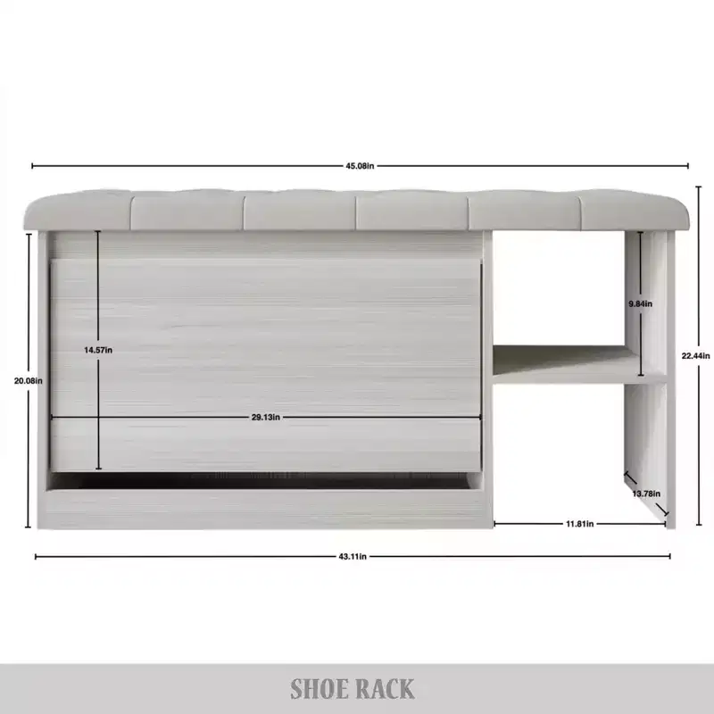 ChaletPosh Storage Shoes Bench
