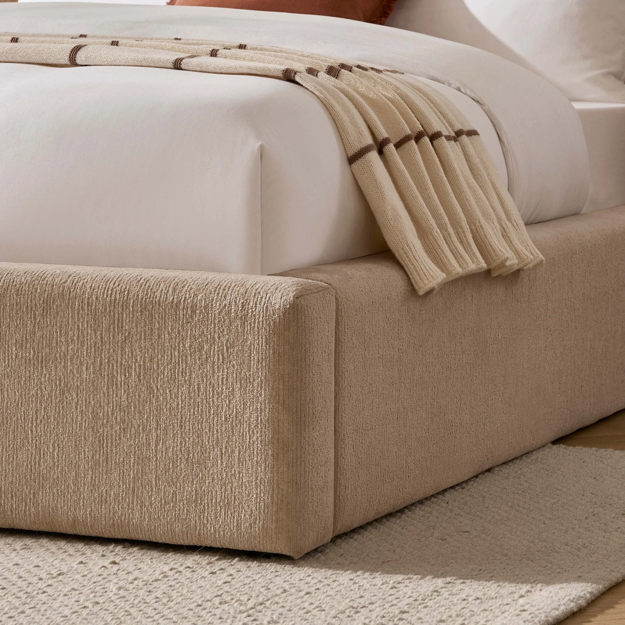 Storage Bed - Textured Oatmeal