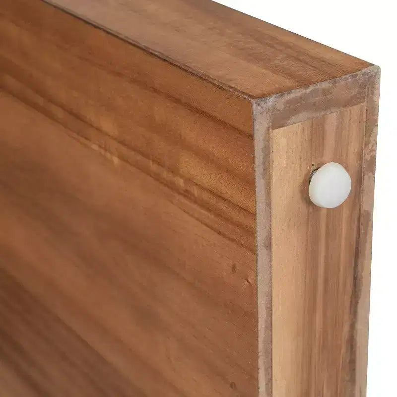 Whisen Rustic Console Table Entryway Table Side Table with Fluted Drawer Front