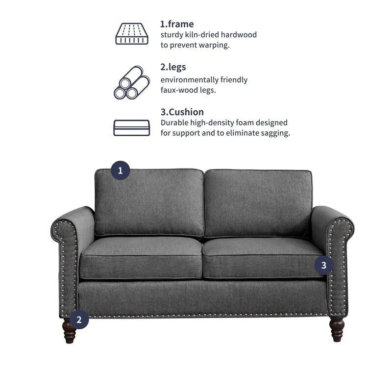 Mixoy Sectional Sleeper Sofa,Single Couch & Loveseat Couch &3 Seater Sofa, DIY Combination for Living Room