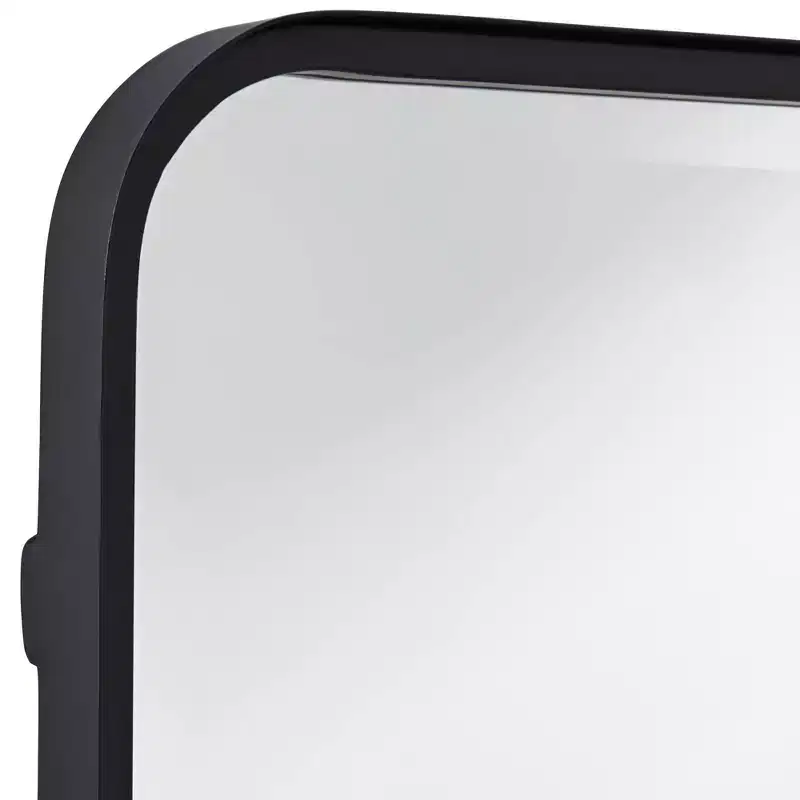 Uttermost Soren Black 24 x 34 Rounded Edge Rectangular Mirrors Set of 2