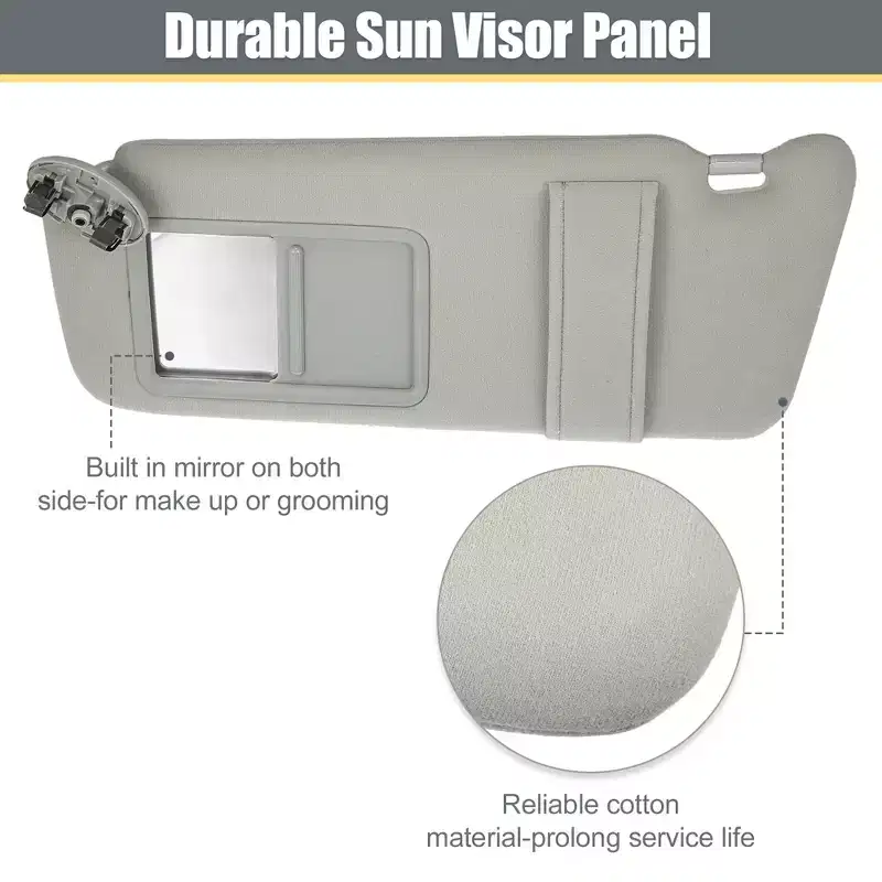 Unique Bargains Sun Visor Assembly Kit Left/ Right 74320-06780-E0 for Toyota Camry