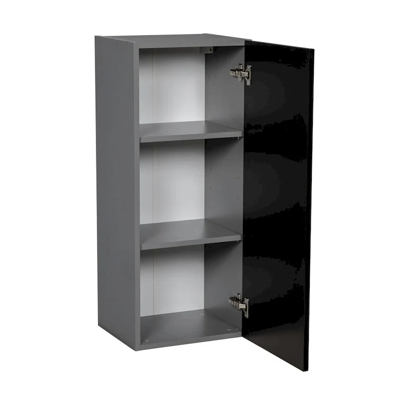 12 x 36 Wall Cabinet, Single Door, Grey