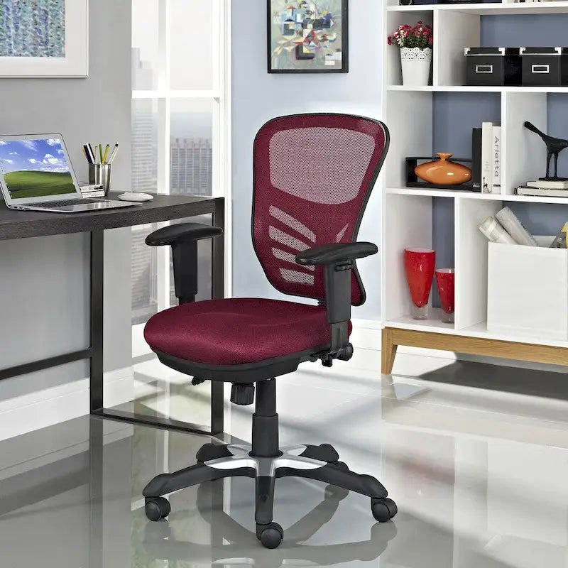 Ergonomic Mesh Office Chair with Adjustable Back & Armrests