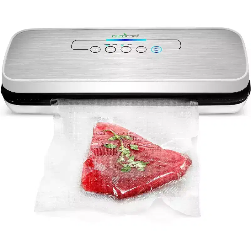 NutriChef Automatic Food Vacuum Sealer with Bottle Stopper