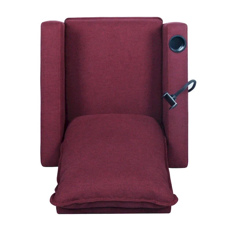 Adjustable Recliner Sofa with Cup Holder and Storage Pocket