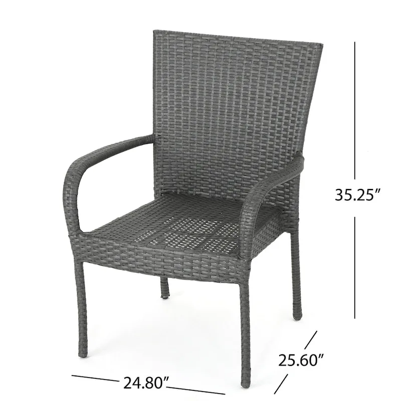 Fiona Outdoor 9-piece Wicker Dining Set by Christopher Knight Home