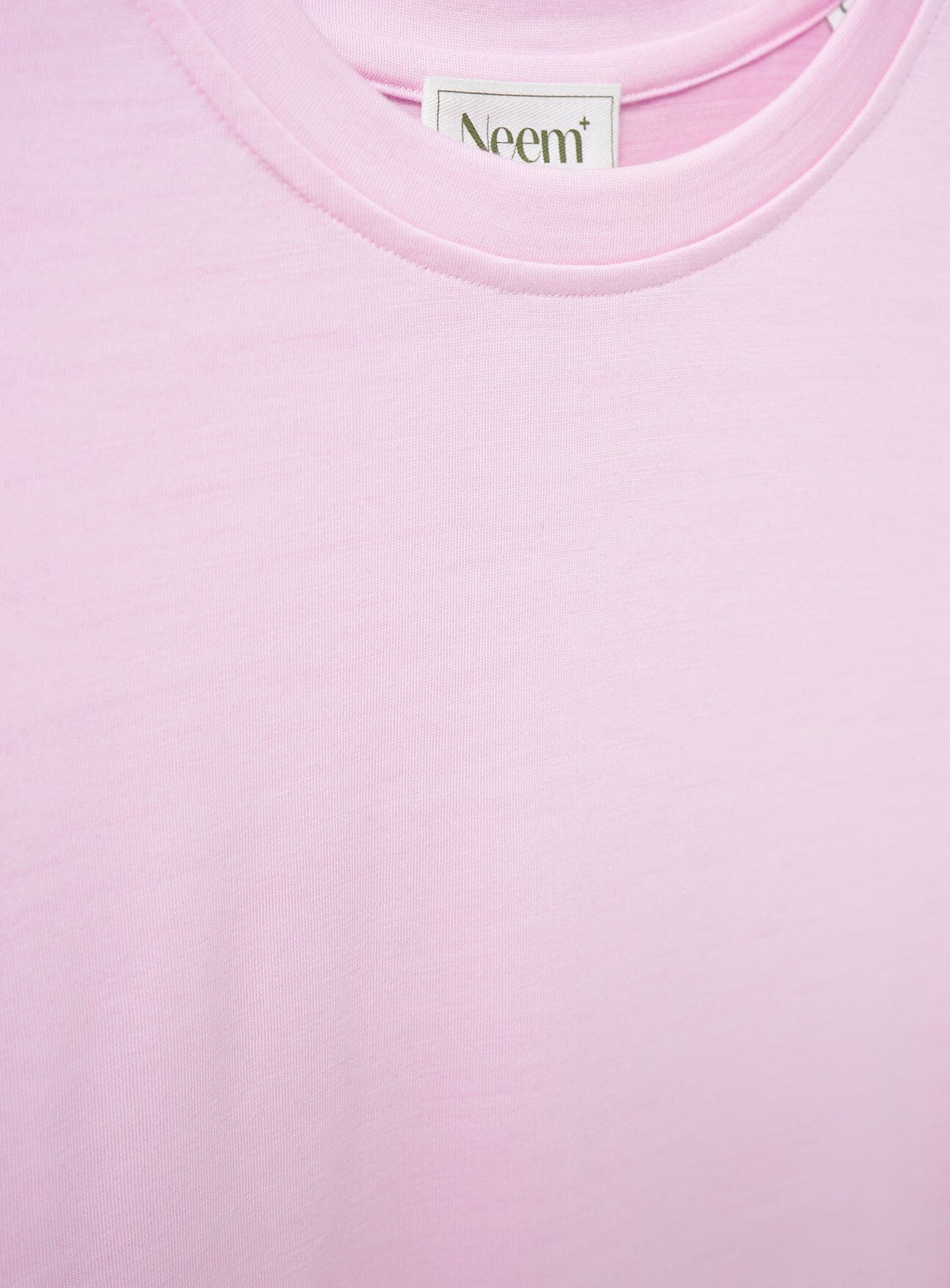 Merino Wool Jersey Pink T-Shirt