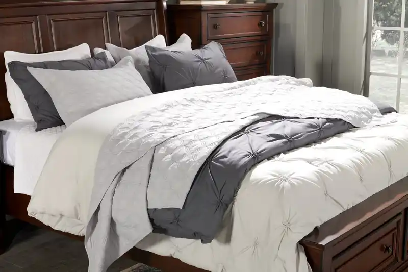 Platform Storage Bed with Headboard & Frame