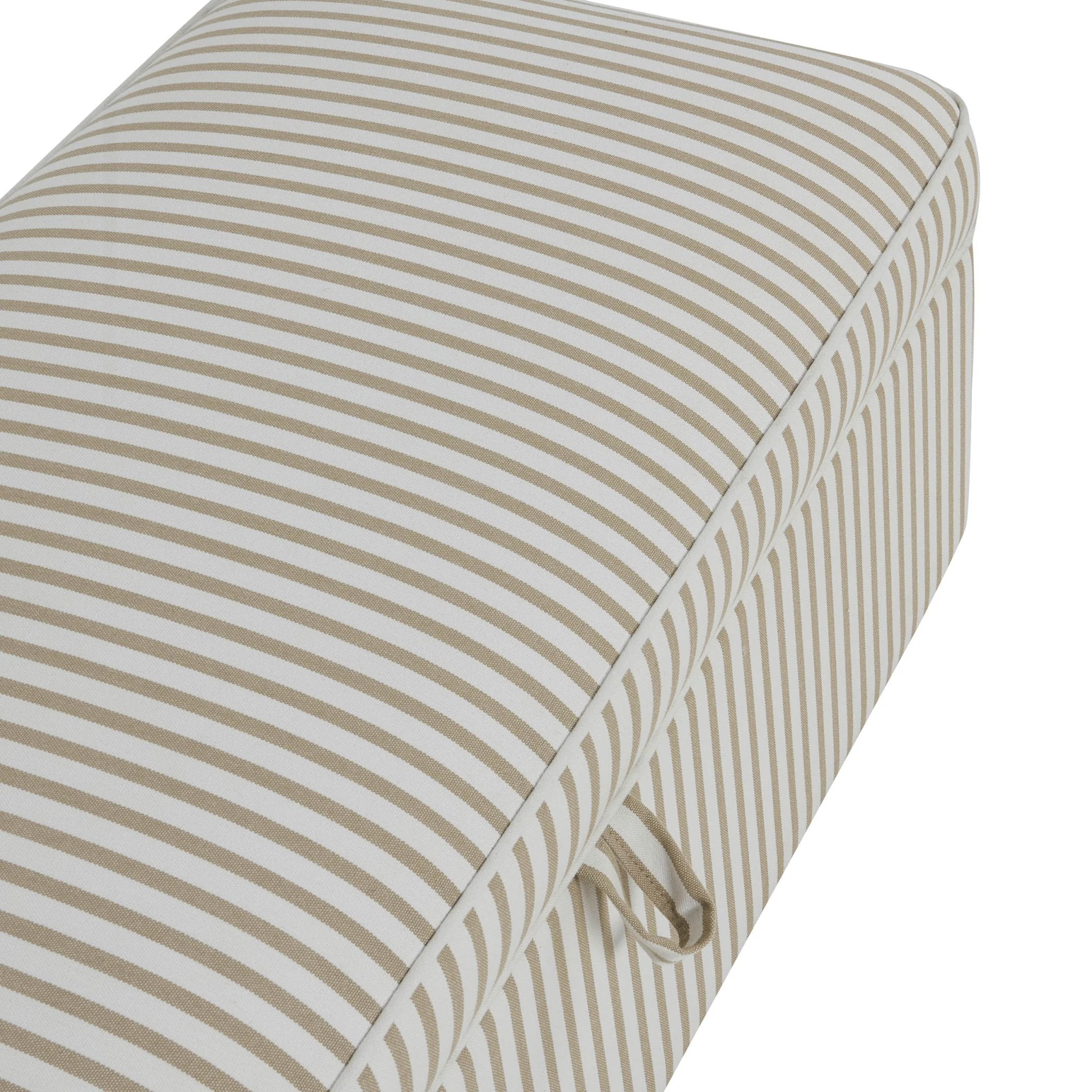 Rectangle Ottoman Storage - Sand Stripe