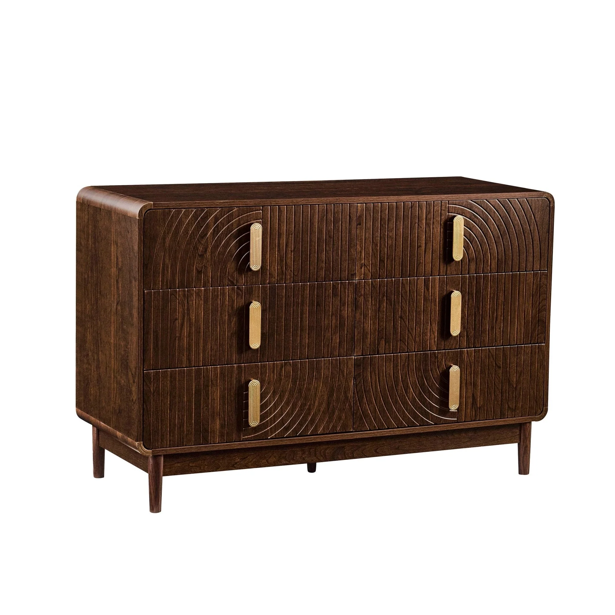 6 Drawer Chest - Walnut