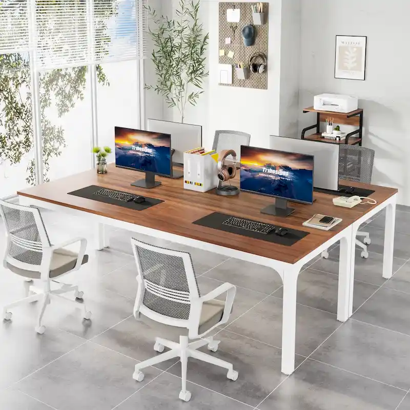 78.74 inch Extra Long 2 Person Double Computer Desk for Home Office