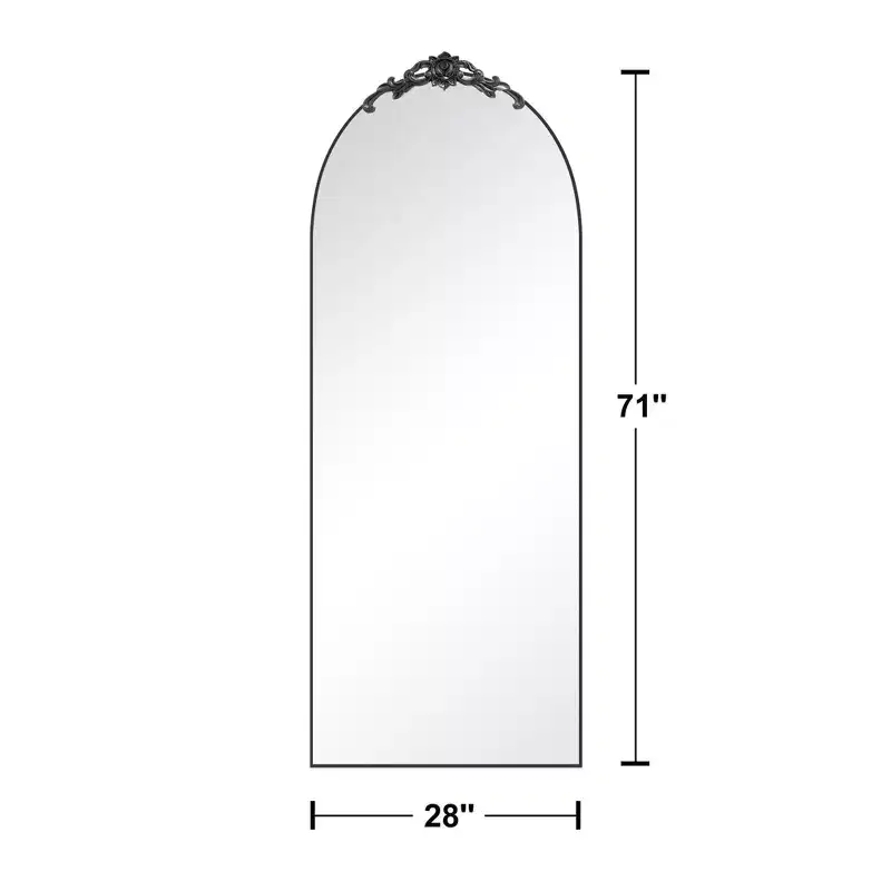 Vintage Arched Full Length Standing Mirror