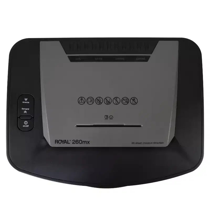 Royal 260MX 20-Sheet Crosscut Paper Shredder with Basket
