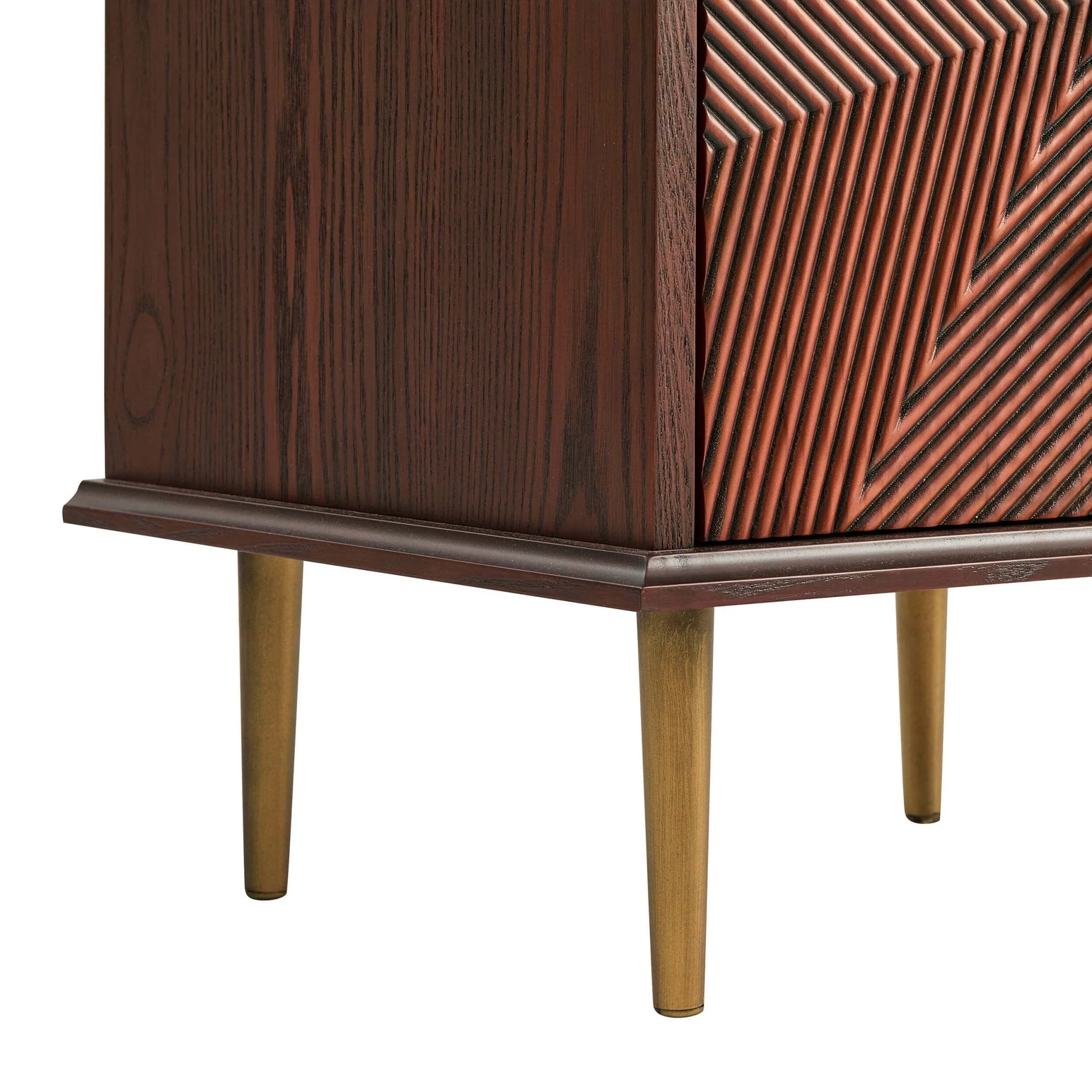 2 Drawer Bedside Table - Mahogany