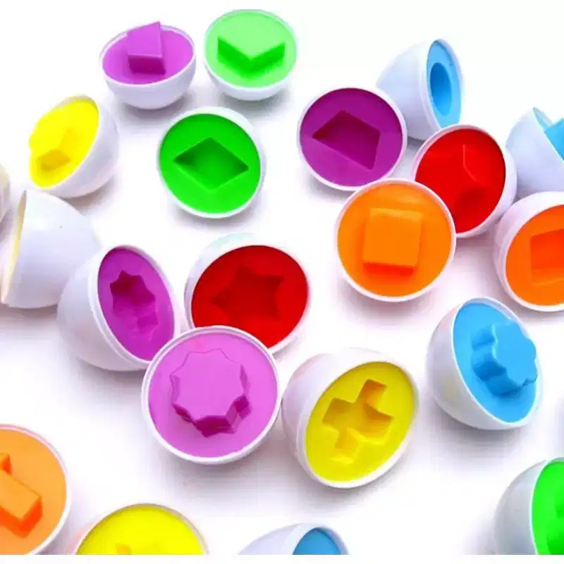 Educational Matching Shape And Color Eggs Game