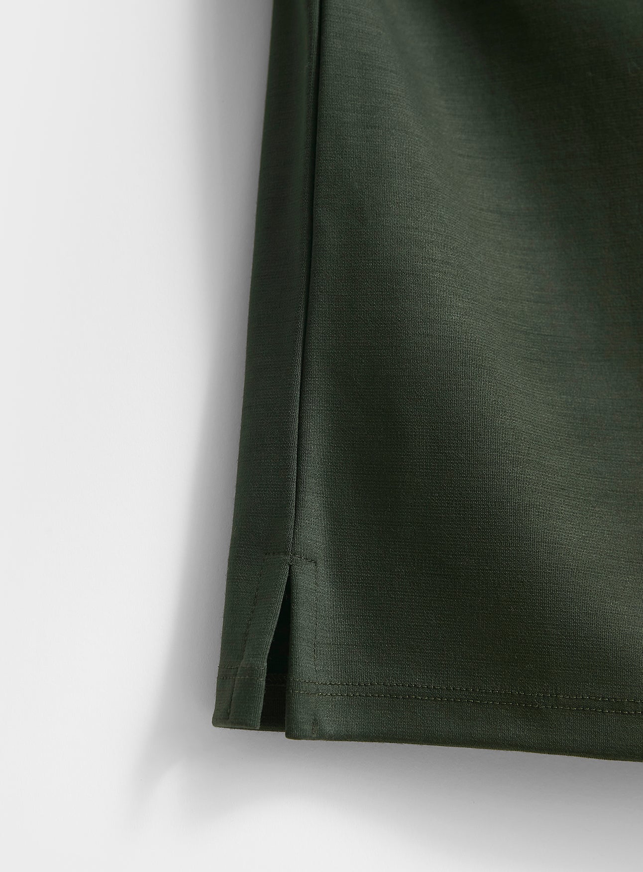 Merino Deep Green Stretch T-Shirt