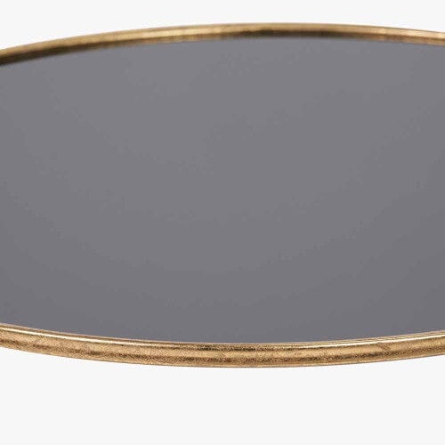 Antique Gold & Black Glass Coffee Table