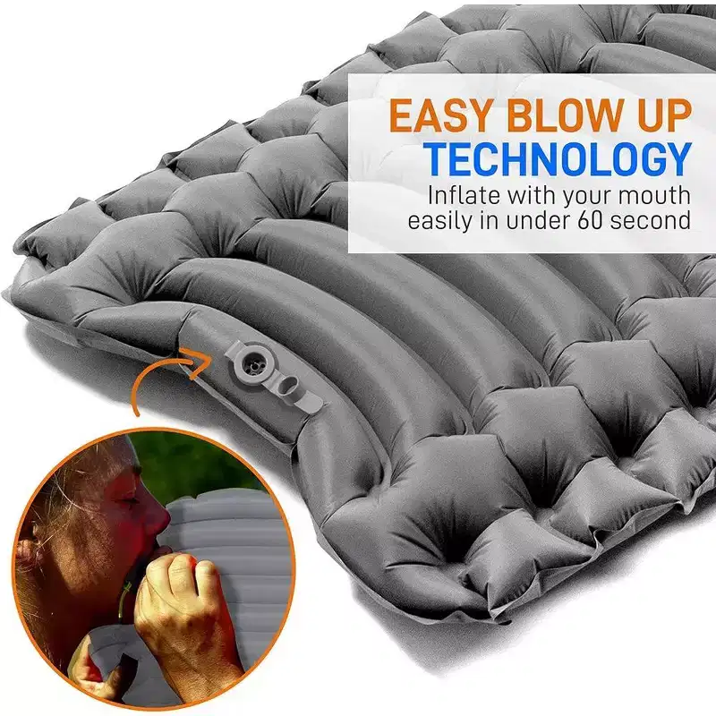 SereneLife Ultralight Sleeping Pad - Portable, Comfortable, and Tear-Resistant
