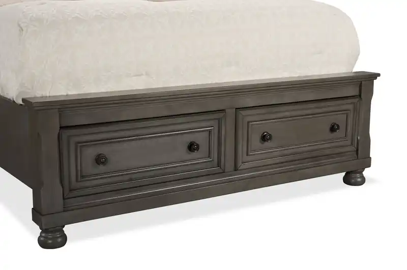 Platform Storage Bed with Headboard & Frame