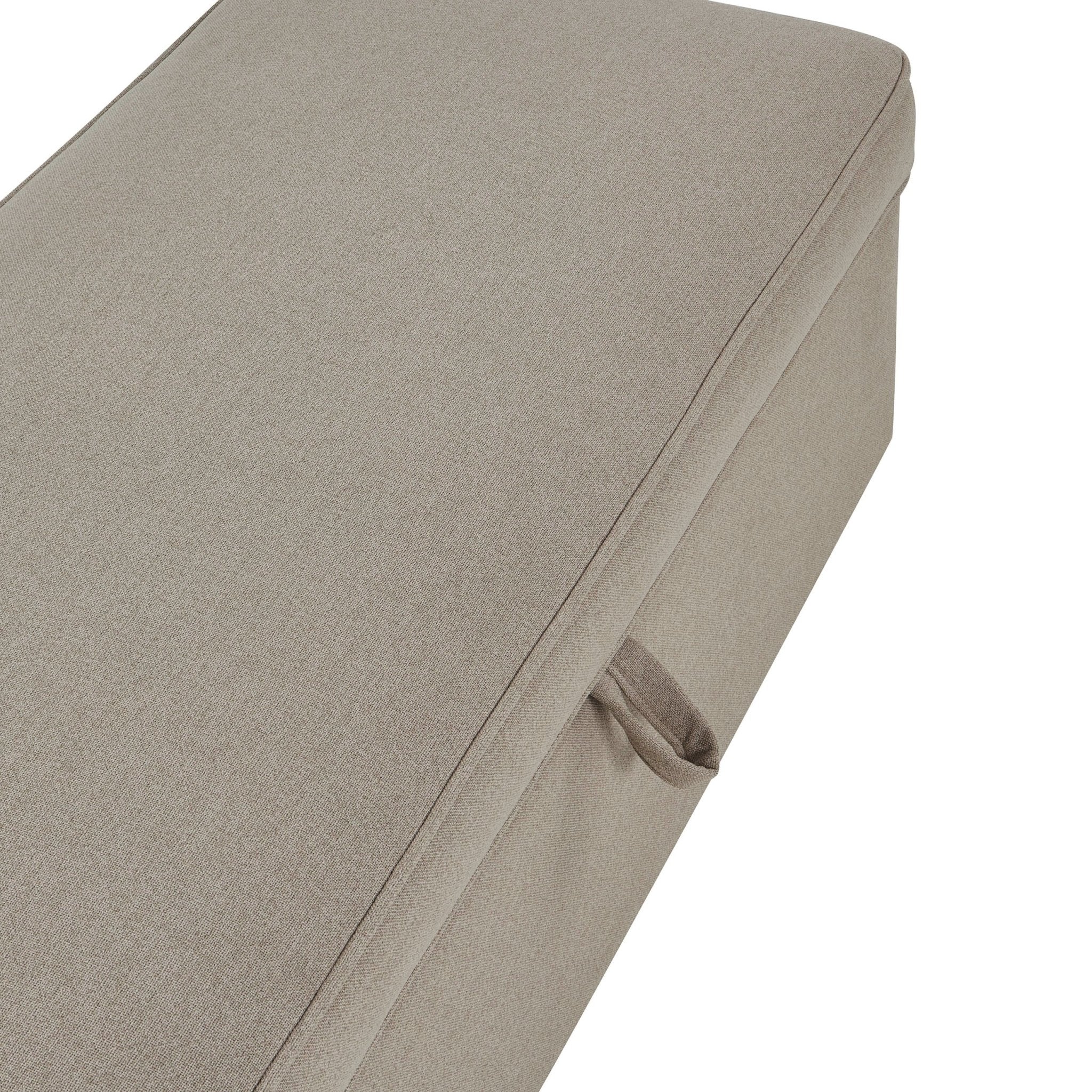 Rectangle Ottoman Storage - Oatmeal