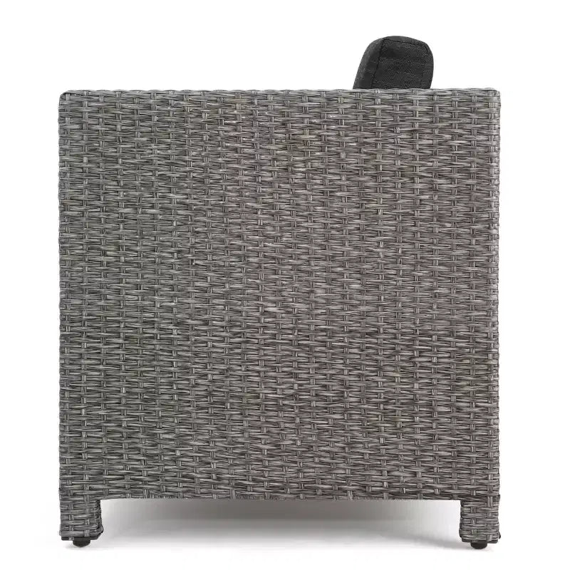 Christopher Knight Home Puerta Outdoor Wicker 4 Seater Chat Set with Cushions
