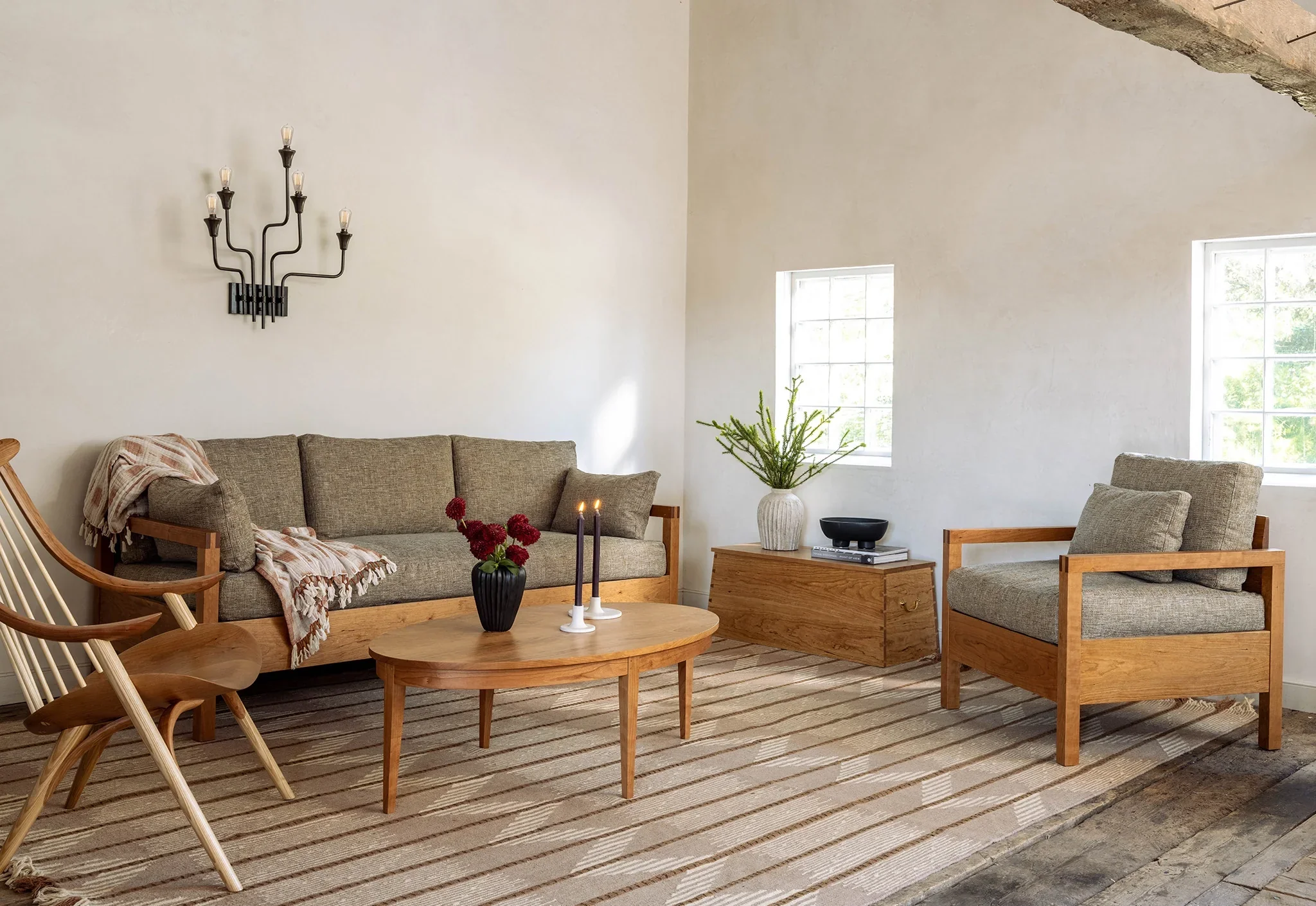Lounge Chair - An expansion of its namesake collection, living is designed to make the most out of minimal lines while