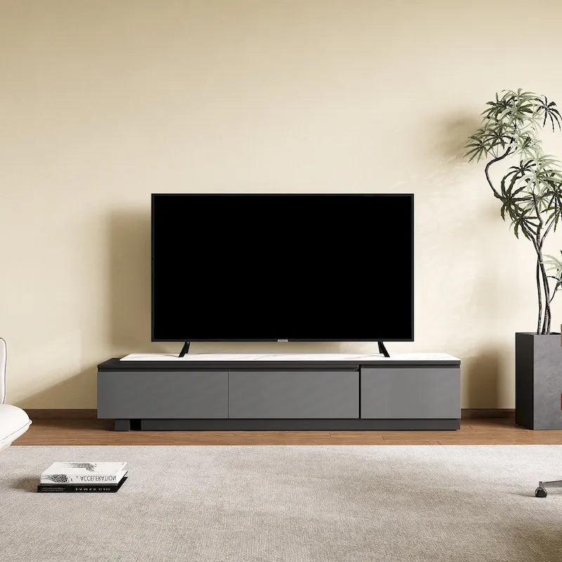 Extendable TV Stand Media Console With 3 Drawers - 75