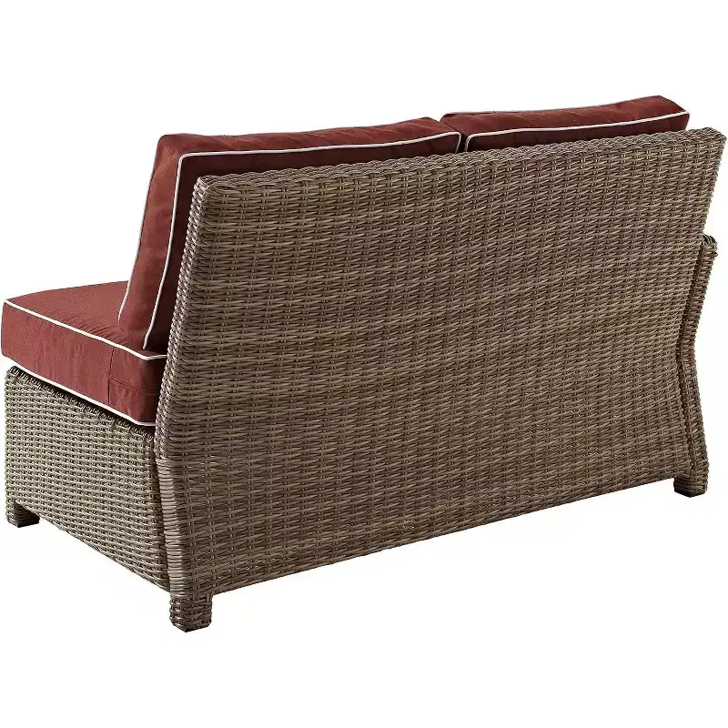 HomeStock Bradenton Outdoor Wicker Sectional Sofa