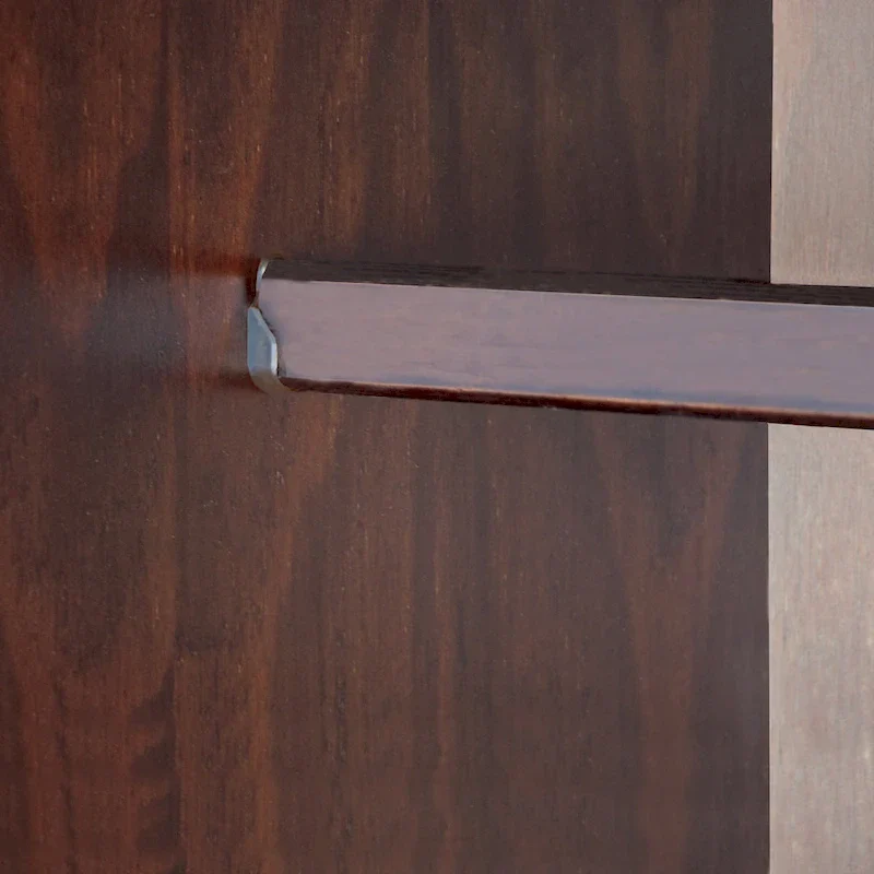 3-Door Solid Pine Wood Wardrobe Armoire, 72