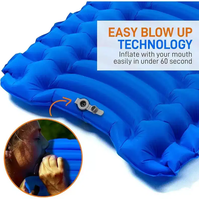 SereneLife Ultralight Sleeping Pad - Portable, Comfortable, and Tear-Resistant