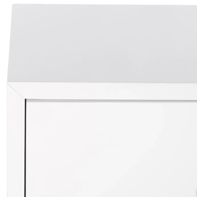 White and Gold Lacquer Chest - 24 W x 18 D x 26 H