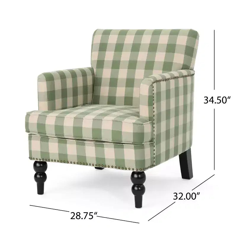 Christopher Knight Home Harrison Contemporary Fabric Upholstered Club Chair with Nailhead Trim