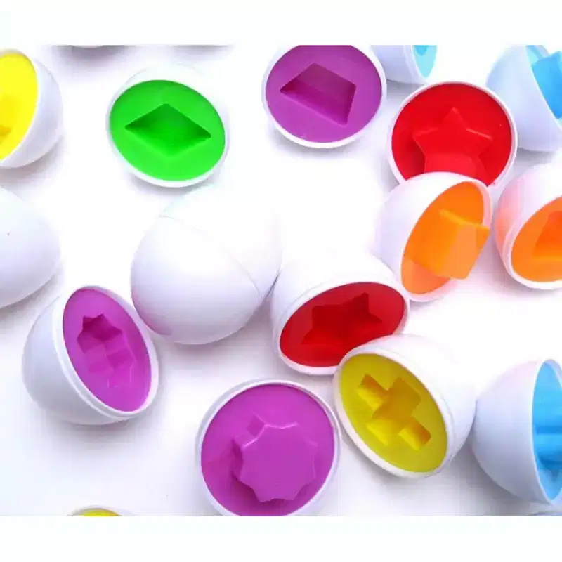 Educational Matching Shape And Color Eggs Game