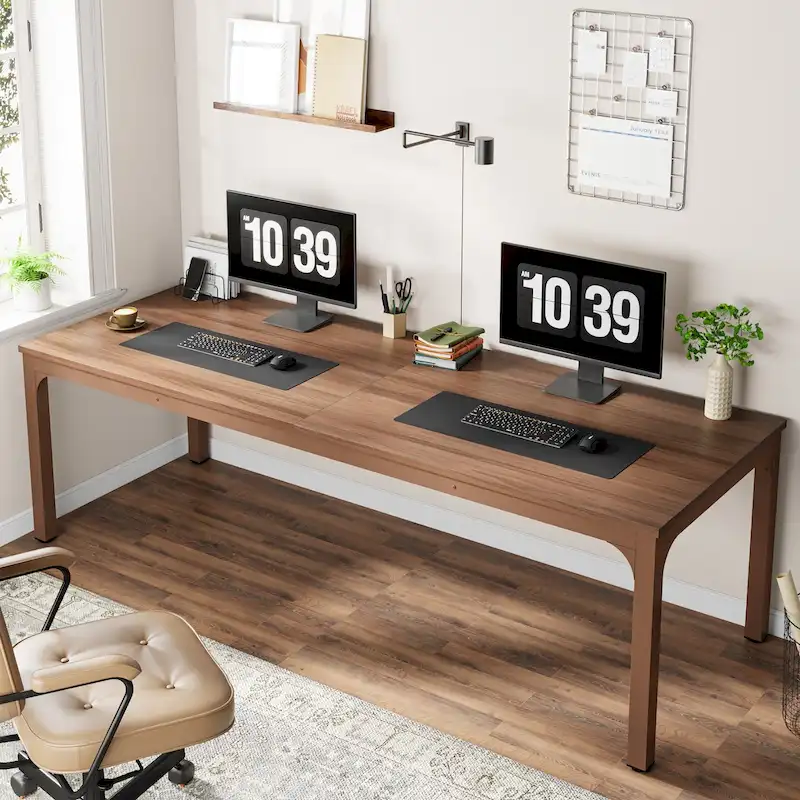 78.74 inch Extra Long 2 Person Double Computer Desk for Home Office
