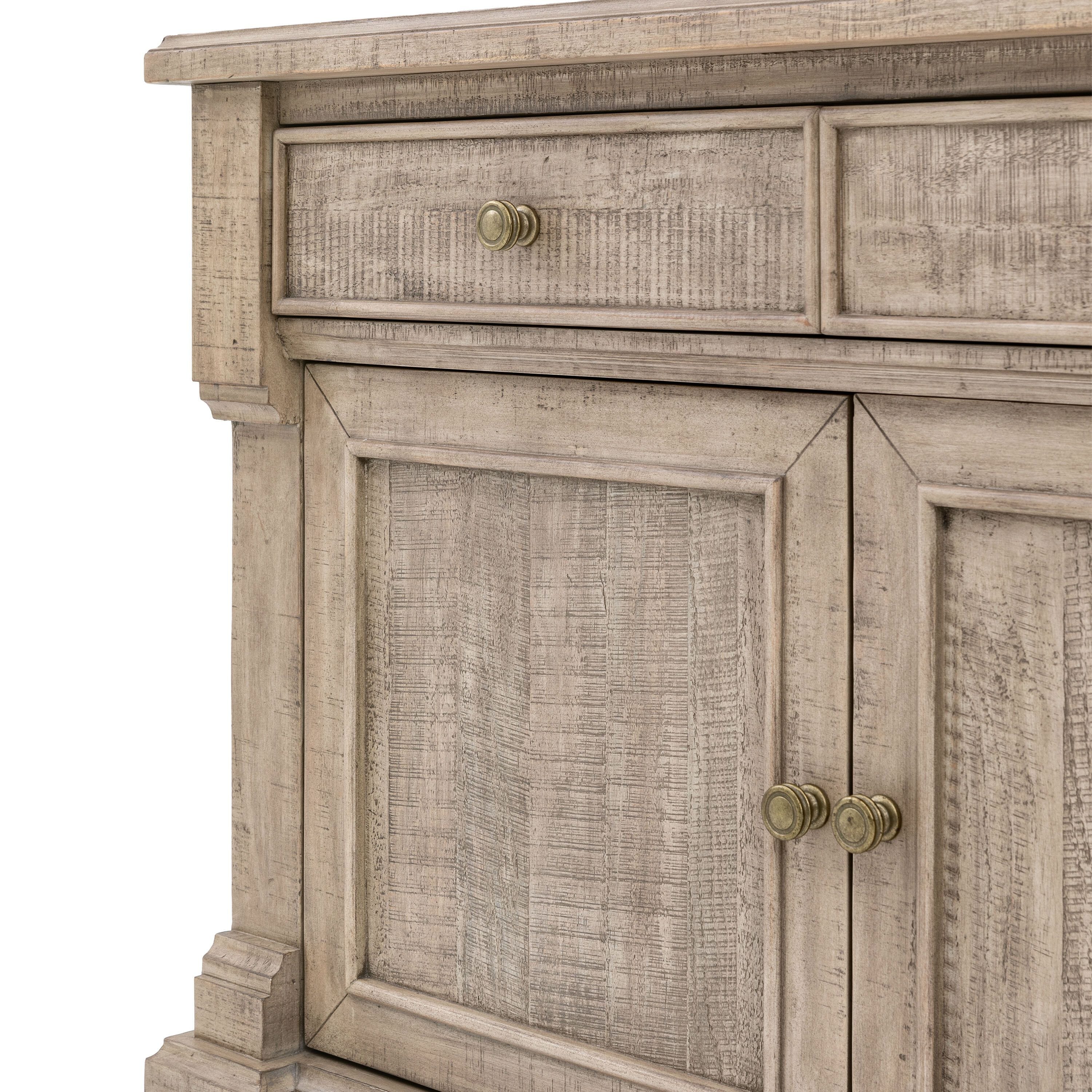 3 Door 3 Drawer Sideboard with Brass Handles
