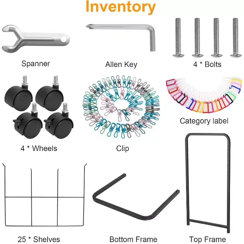 COZONY Mobile Art Drying Rack, Removable Metal Shelves Lockable Wheels for Classroom Studio Craft Room