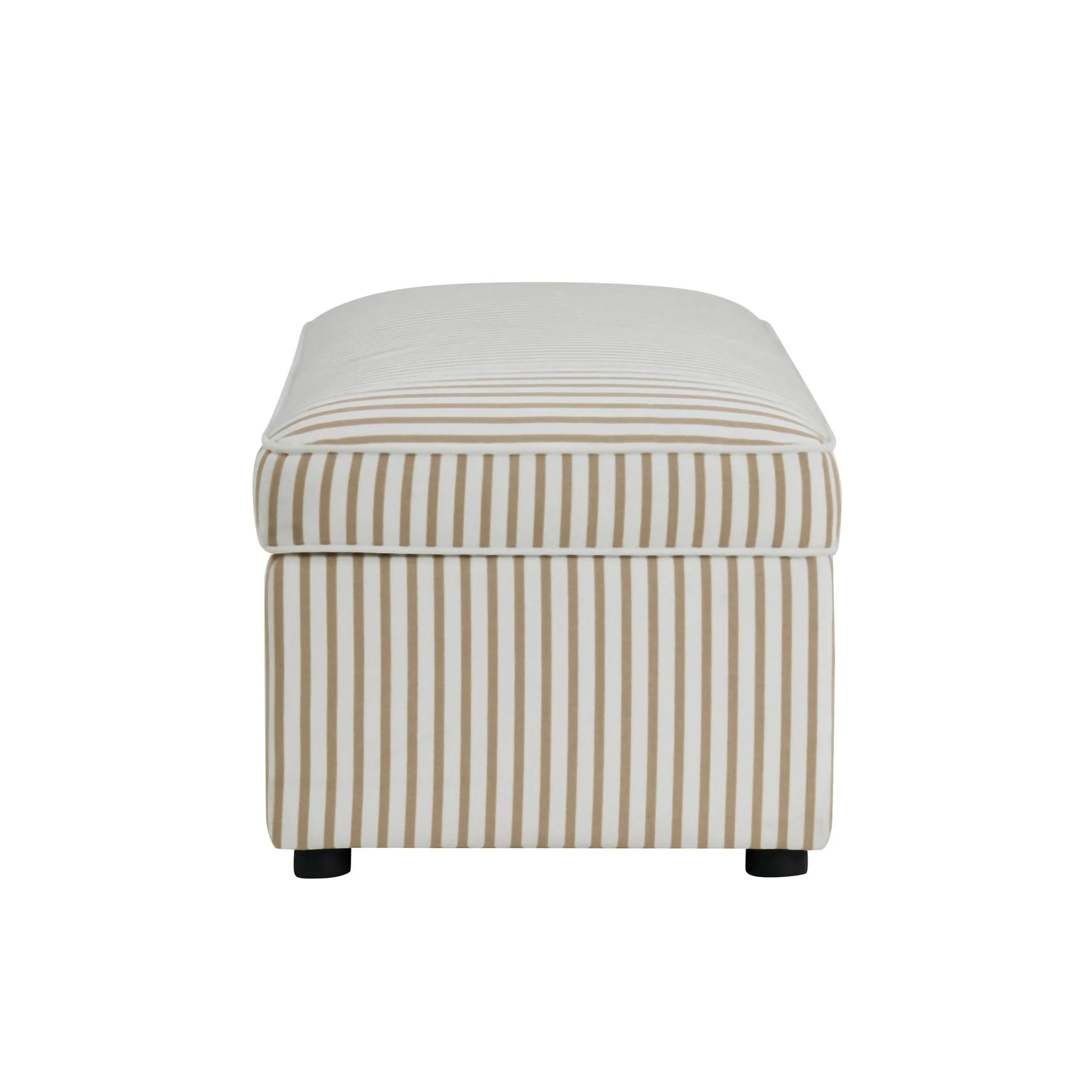 Rectangle Ottoman Storage - Sand Stripe