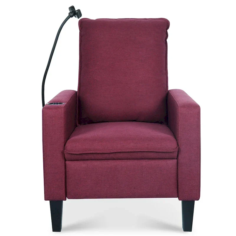 Adjustable Recliner Sofa with Cup Holder and Storage Pocket