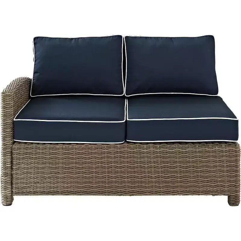 HomeStock Bradenton Outdoor Wicker Sectional Sofa