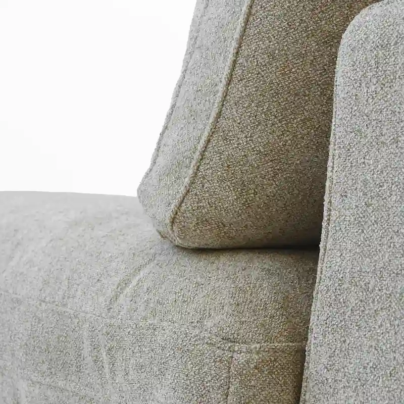 Large Down Filled Corner Sectional Sofa Couch with Ottoman for Living Room Set