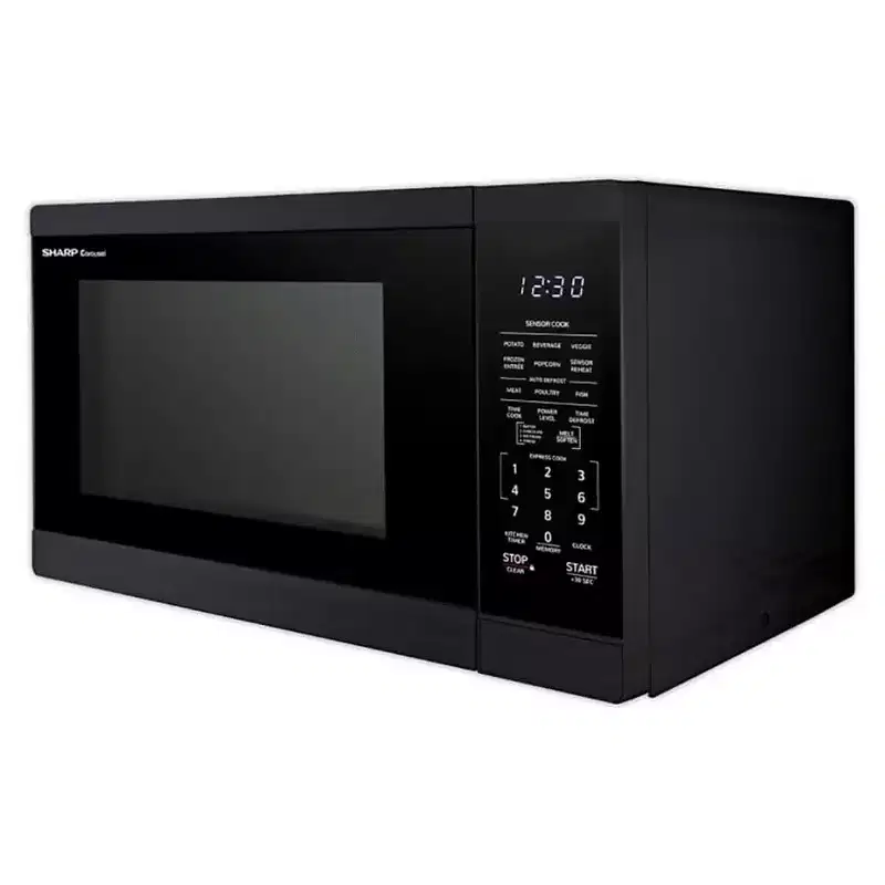 Sharp SMC1461HB 1.4 Cu. Ft. Black Countertop Microwave Oven