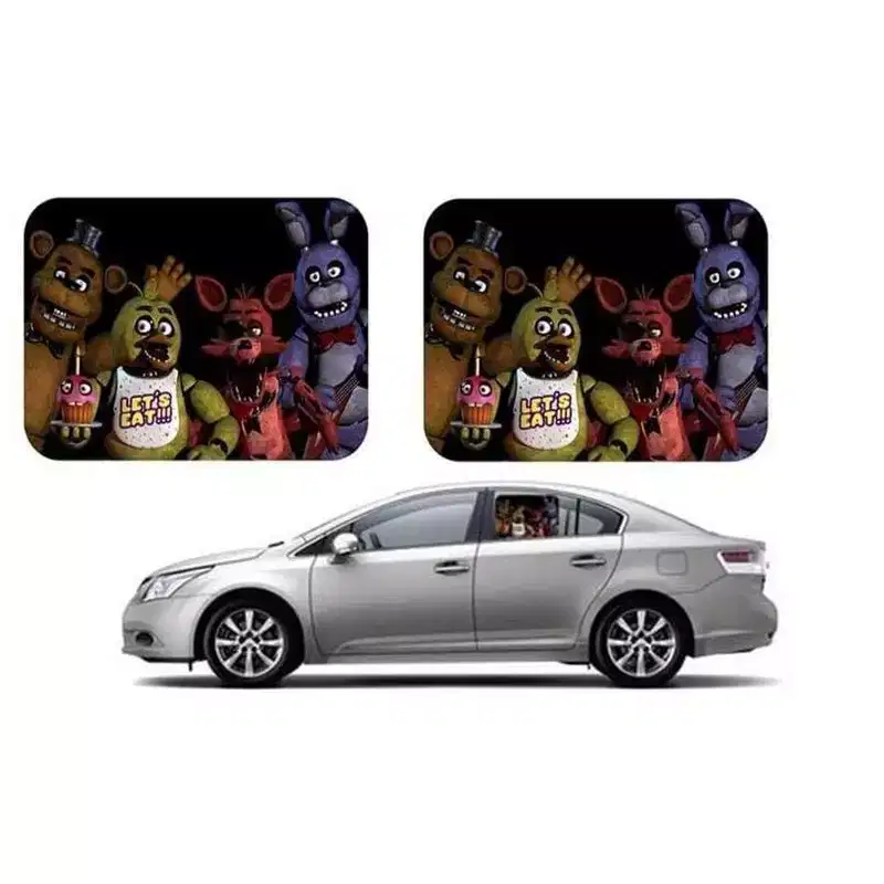 Just Funky Five Nights at Freddy's Side Window Auto Sunshades - 2 Pieces