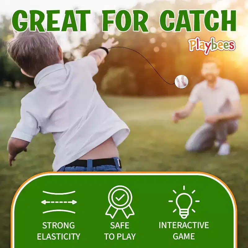 Playbees Reactive Sports Wrist Balls Baseballs - 6PK