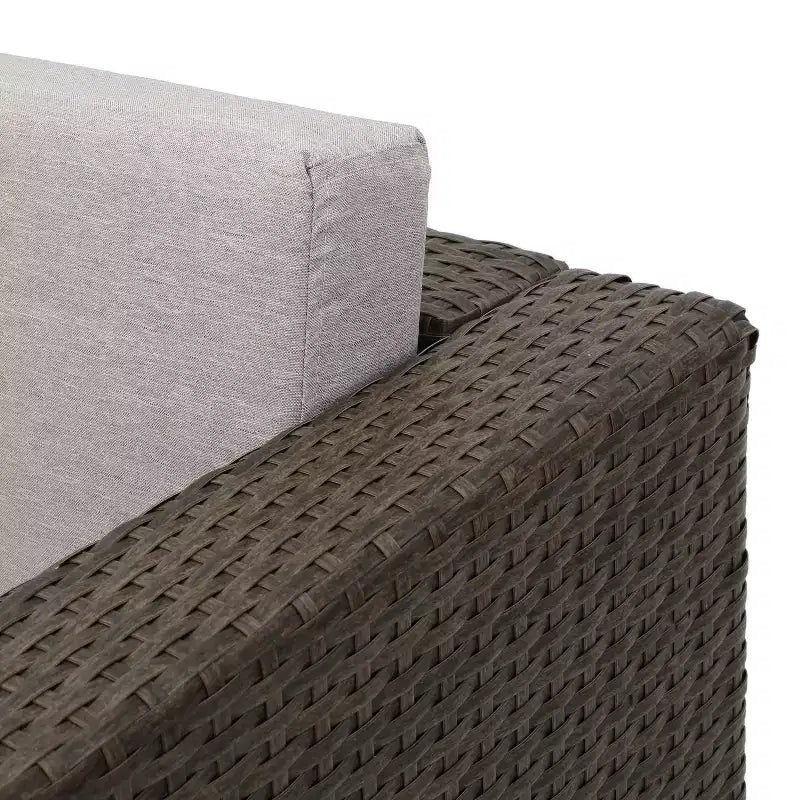 Christopher Knight Home Puerta Outdoor Wicker 4 Seater Chat Set with Cushions