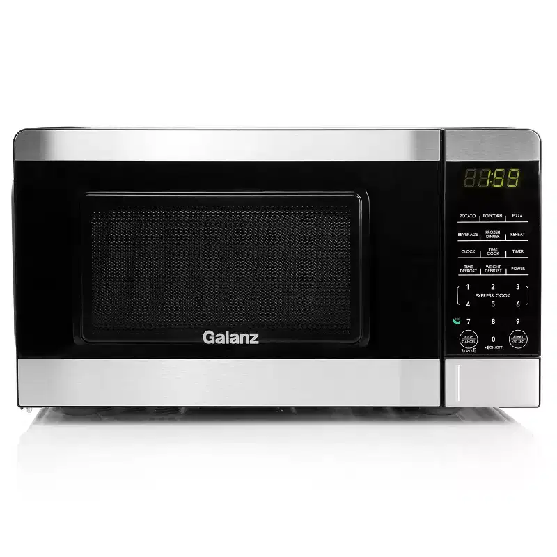 Galanz 0.7 Cu. Ft. 700 Watt Countertop Microwave Oven in Silver